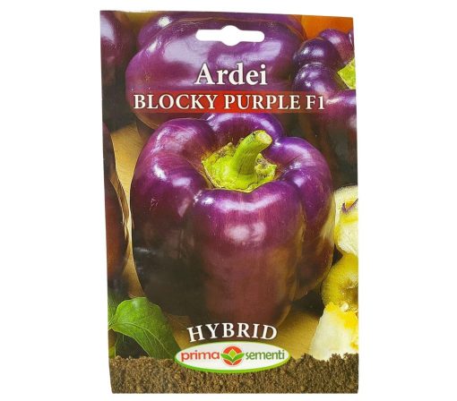 Seminte F1 Ardei Gras BLOCKY PURPLE 0.15g